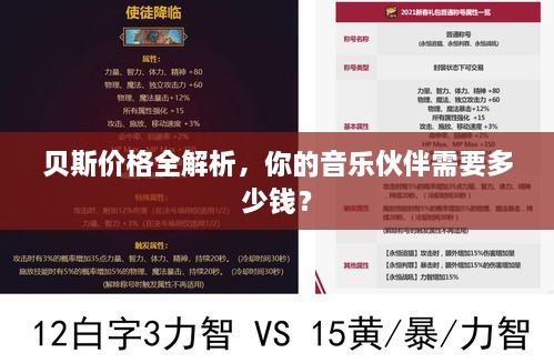 貝斯價格全解析，你的音樂伙伴需要多少錢？