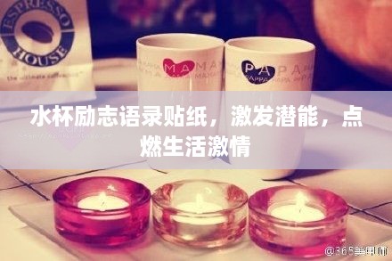 水杯勵志語錄貼紙，激發(fā)潛能，點燃生活激情