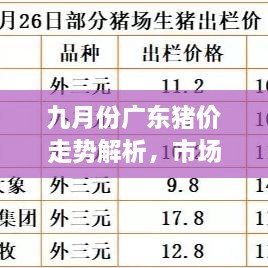 九月份廣東豬價(jià)走勢解析，市場行情、價(jià)格變動(dòng)一網(wǎng)打盡