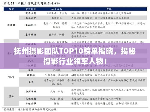 撫州攝影團隊TOP10榜單揭曉，揭秘攝影行業(yè)領(lǐng)軍人物！
