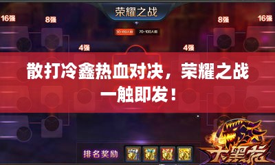 散打冷鑫熱血對(duì)決，榮耀之戰(zhàn)一觸即發(fā)！
