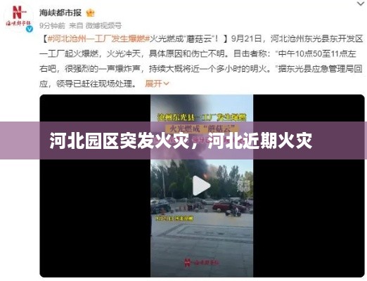 河北園區(qū)突發(fā)火災(zāi)，河北近期火災(zāi) 